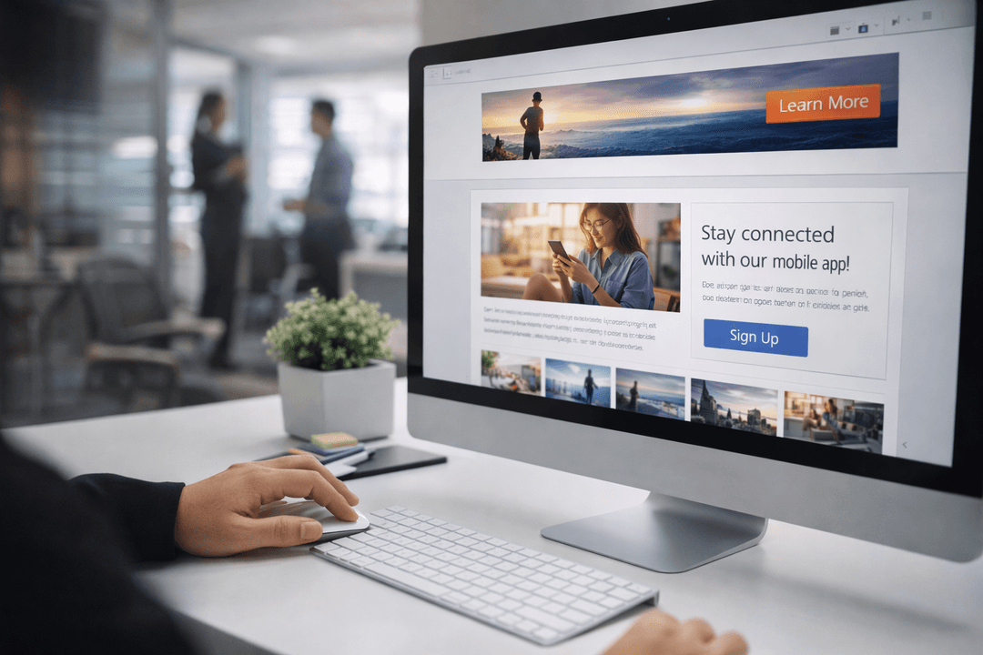 Web banner context